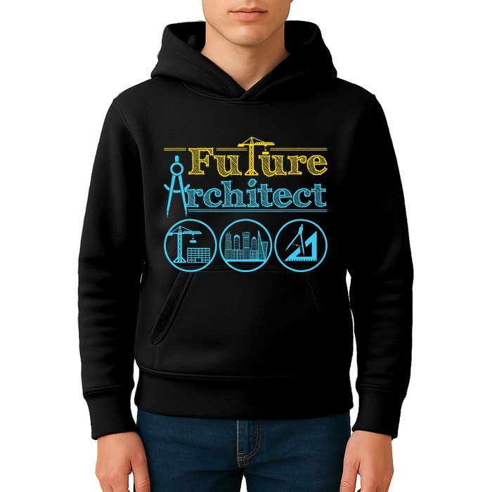 Future Architect Architecture Lover Kids Hoodie