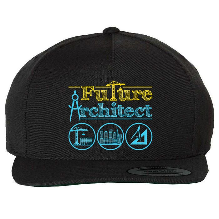 Future Architect Architecture Lover Wool Snapback Cap