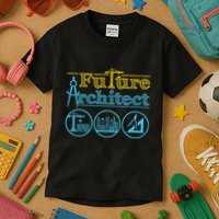 Future Architect Architecture Lover Kids T-Shirt