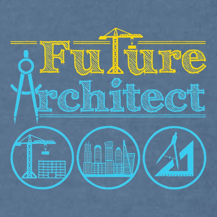 Future Architect Architecture Lover Garment-Dyed Sweatshirt