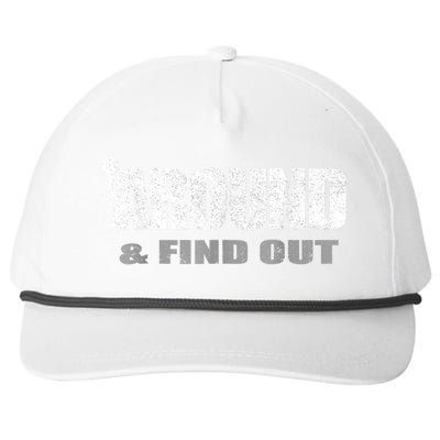 Fuck Around And Find Out Snapback Five-Panel Rope Hat