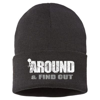 Fuck Around And Find Out Sustainable Knit Beanie