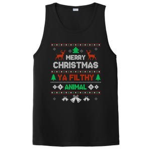 Funny Alone At Home Movies Merry Christmas You Filty Animal Gift PosiCharge Competitor Tank