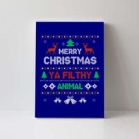 Funny Alone At Home Movies Merry Christmas You Filty Animal Gift Canvas