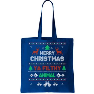 Funny Alone At Home Movies Merry Christmas You Filty Animal Gift Tote Bag