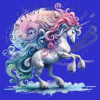 Fantasy Animals Amazing Musical Unicorn Friends Cute Gift Button