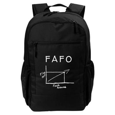 Fuck Around And Find Out Funny Graph Fafo Chart Math Joke Daily Commute Backpack