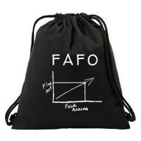 Fuck Around And Find Out Funny Graph Fafo Chart Math Joke Drawstring Bag