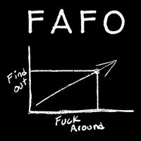 Fuck Around And Find Out Funny Graph Fafo Chart Math Joke Drawstring Bag