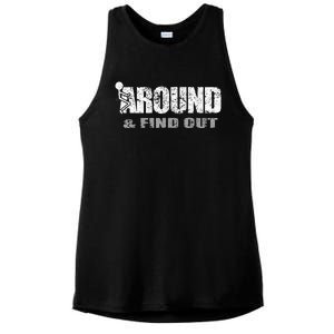 Fuck Around And Find Out Ladies PosiCharge Tri-Blend Wicking Tank