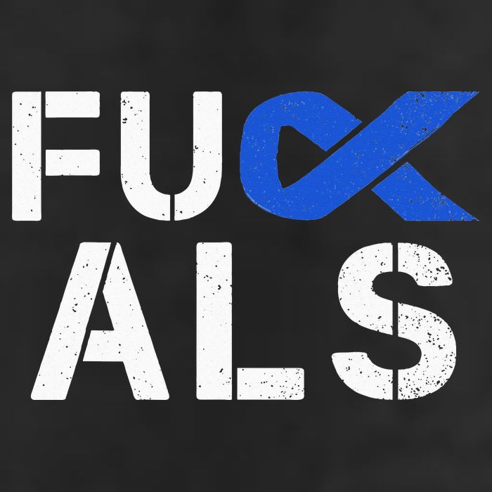 Fuck ALS Awareness Month Blue Ribbon Support Squad Fighter 11oz C Handle Ceramic Mug