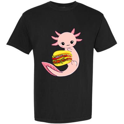 Funny Axolotl And Hamburger For Women Garment-Dyed Heavyweight T-Shirt