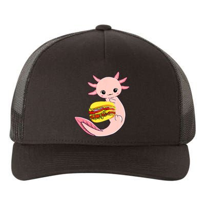 Funny Axolotl And Hamburger For Women Yupoong Adult 5-Panel Trucker Hat