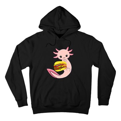 Funny Axolotl And Hamburger For Women Hoodie