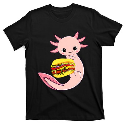 Funny Axolotl And Hamburger For Women T-Shirt