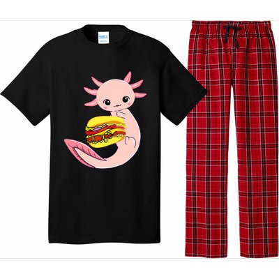 Funny Axolotl And Hamburger For Women Pajama Set