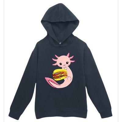 Funny Axolotl And Hamburger For Women Urban Pullover Hoodie