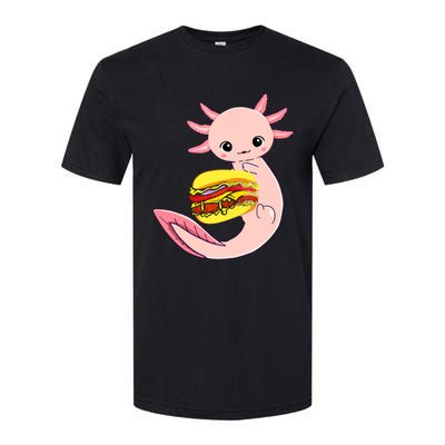 Funny Axolotl And Hamburger For Women Softstyle CVC T-Shirt