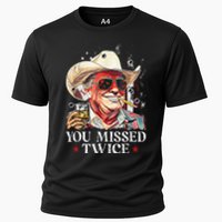 Funny Assassination Attempt Trump 2024 You Missed Twice Cooling Performance Crew T-Shirt