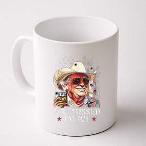 Funny Assassination Attempt Trump 2024 You Missed Twice Coffee Mug