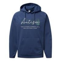 Fingerprint Autism Awareness Retro Neurodiversity Acceptance Performance Fleece Hoodie