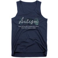 Fingerprint Autism Awareness Retro Neurodiversity Acceptance Tank Top