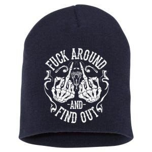 Fuck Around And Find Out Short Acrylic Beanie