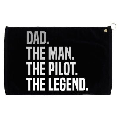 Funny Aviator Airplane Fly Aviation Aircraft Pilot Dad Funny Gift Grommeted Golf Towel