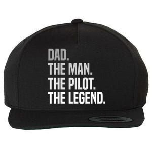 Funny Aviator Airplane Fly Aviation Aircraft Pilot Dad Funny Gift Wool Snapback Cap