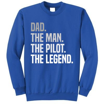 Funny Aviator Airplane Fly Aviation Aircraft Pilot Dad Funny Gift Sweatshirt