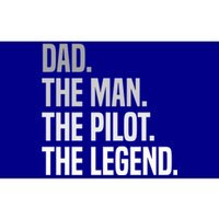 Funny Aviator Airplane Fly Aviation Aircraft Pilot Dad Funny Gift Bumper Sticker