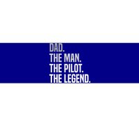 Funny Aviator Airplane Fly Aviation Aircraft Pilot Dad Funny Gift Bumper Sticker