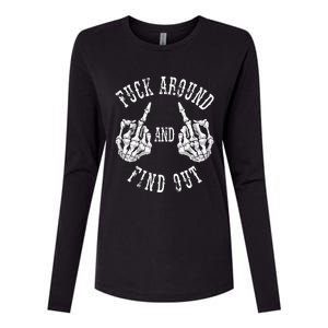 Fuck Around And Find Out The Original Womens Cotton Relaxed Long Sleeve T-Shirt