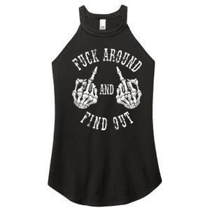 Fuck Around And Find Out The Original Women's Perfect Tri Rocker Tank