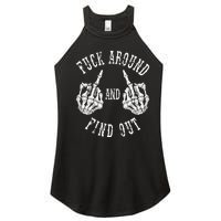 Fuck Around And Find Out The Original Women's Perfect Tri Rocker Tank