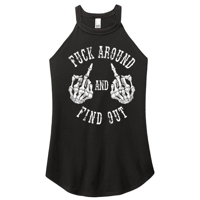 Fuck Around And Find Out The Original Women's Perfect Tri Rocker Tank