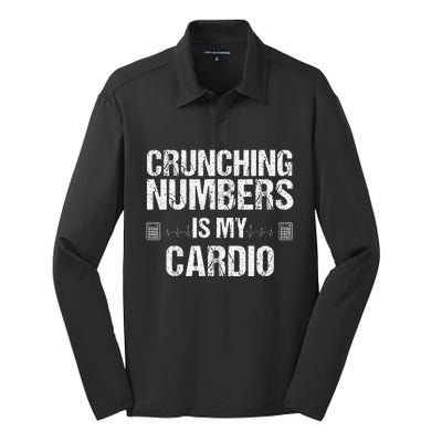 Funny Accountant Art For Women Cpa Accounting Accountant Silk Touch Performance Long Sleeve Polo