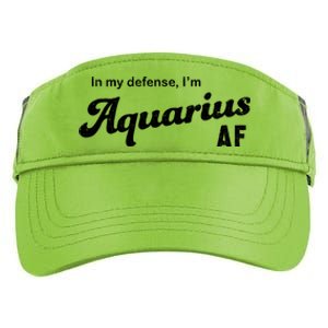 Funny Astrology Aquarius Gift Adult Drive Performance Visor