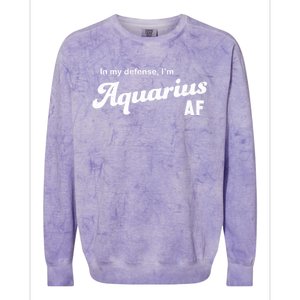 Funny Astrology Aquarius Gift Colorblast Crewneck Sweatshirt