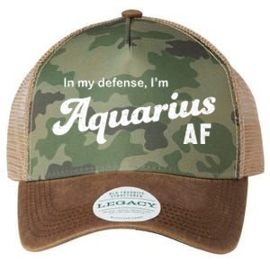 Funny Astrology Aquarius Gift Legacy Tie Dye Trucker Hat