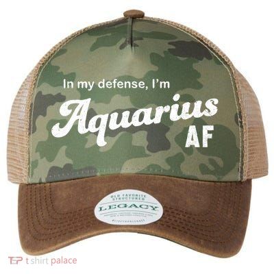 Funny Astrology Aquarius Gift Legacy Tie Dye Trucker Hat