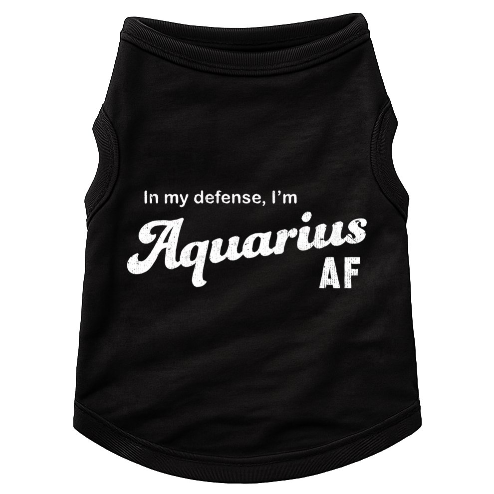 Funny Astrology Aquarius Gift Doggie Tank
