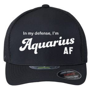 Funny Astrology Aquarius Gift Flexfit Unipanel Trucker Cap