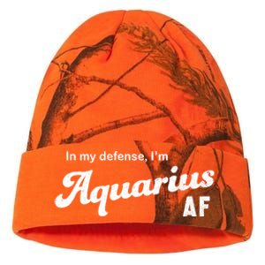 Funny Astrology Aquarius Gift Kati Licensed 12" Camo Beanie