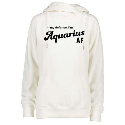 Funny Astrology Aquarius Gift Womens Funnel Neck Pullover Hood