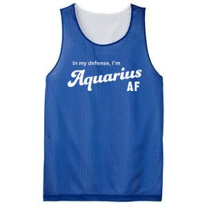 Funny Astrology Aquarius Gift Mesh Reversible Basketball Jersey Tank