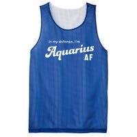 Funny Astrology Aquarius Gift Mesh Reversible Basketball Jersey Tank