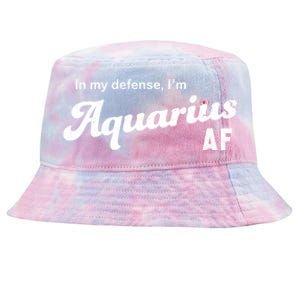 Funny Astrology Aquarius Gift Tie-Dyed Bucket Hat