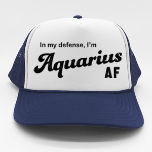 Funny Astrology Aquarius Gift Trucker Hat