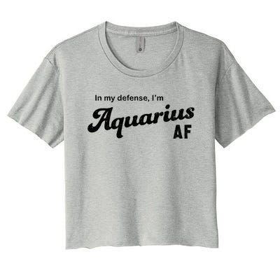 Funny Astrology Aquarius Gift Women's Crop Top Tee